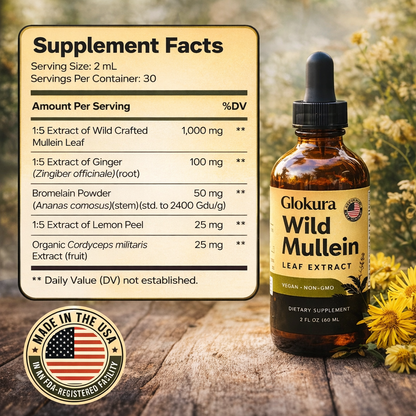 Glokura Maximum Potency Wild Mullein Drops